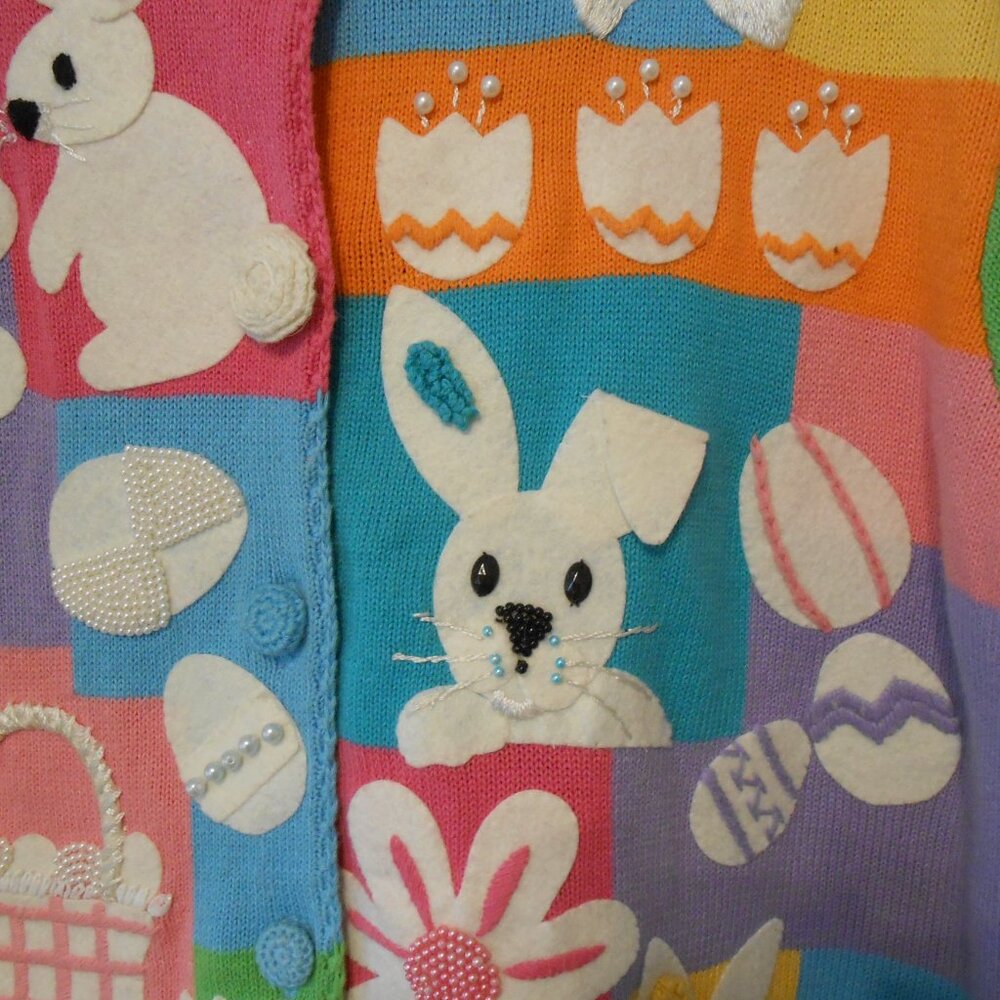 Michael Simon Easter Bunny Sweater - image 3